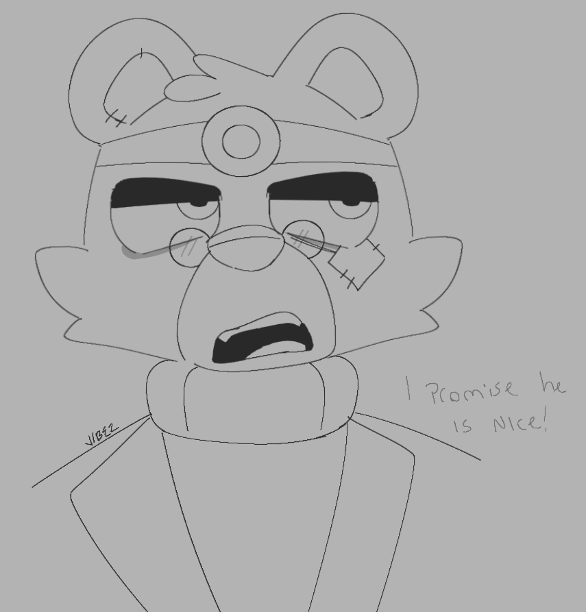i made him look so mean, sorry patcher. i promise u he is nice!! just tired #toonsuniverse