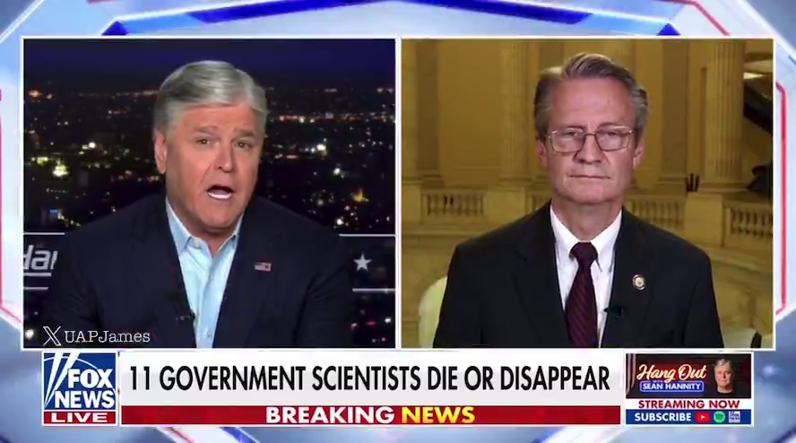 DRising2020's tweet photo. https://t.co/xuEtJBmO0B
🇺🇸 11 scientists are missing or dead.

Trump is demanding the FBI release its files, and Rep. Burchett says: "somebody is sending a clear message."

If he's right, someone’s eliminating those who know too much, and they're not hiding it. https://t.co/qL4iBg4CTj