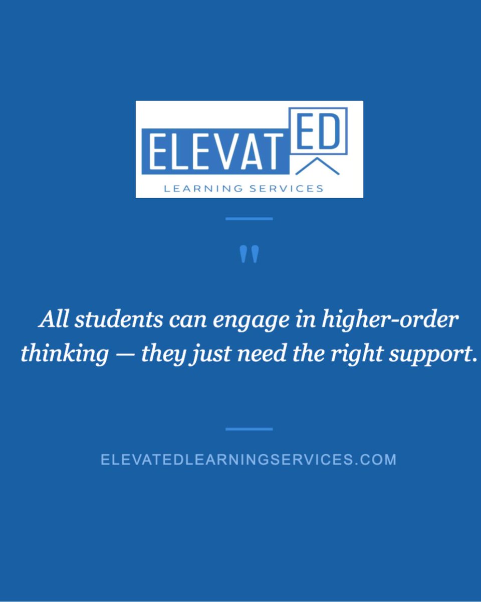Elevated Learning Services (@Elevatedls2017) / Posts / X