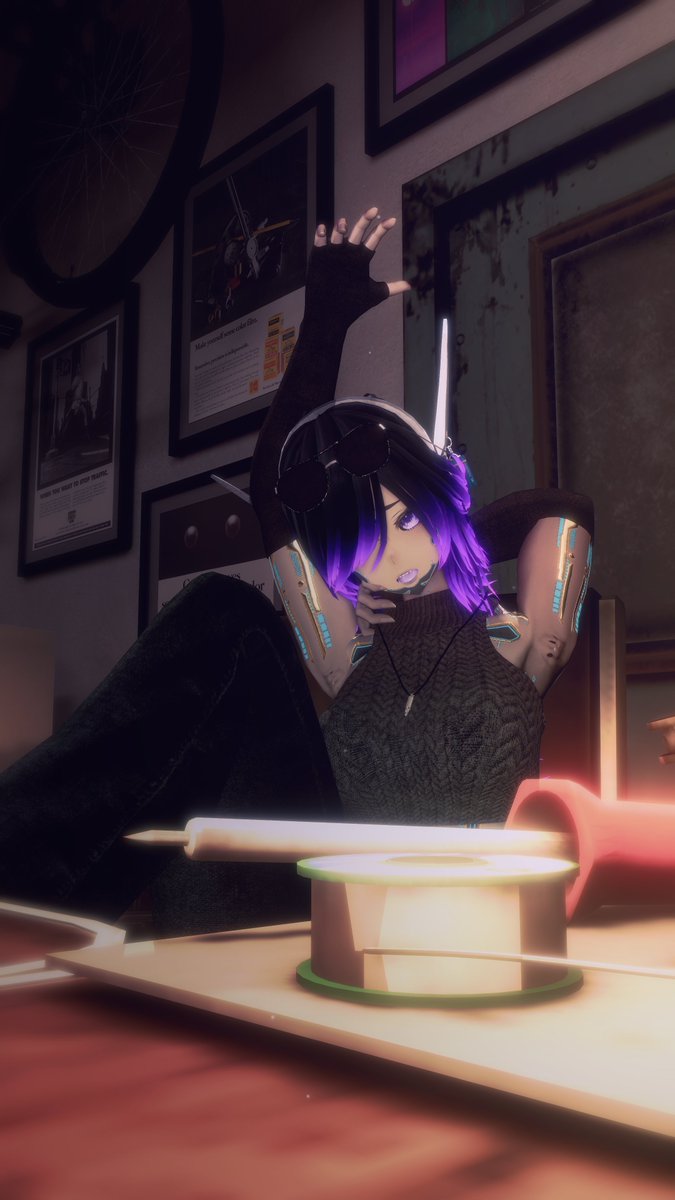 DroidConspiracy's tweet photo. "Awh~ Beeeeeeg Stretch~!"

#ラシューシャ, #Lasyusha, #VRCPhotography, #VRChat https://t.co/24Z0MQ7oH5