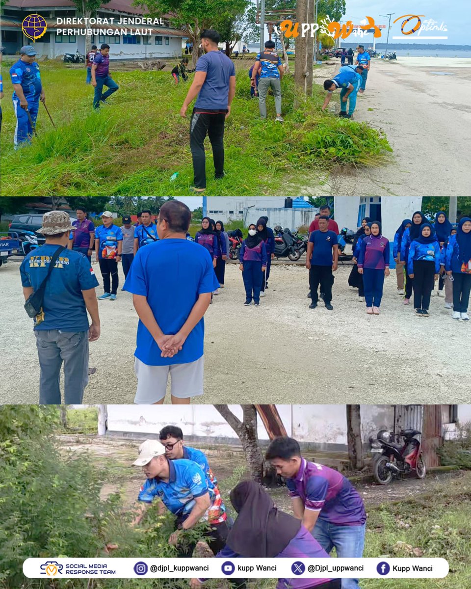 KuppWanci's tweet photo. Jumat 08 Mei 2026

Giat Rutin Kerja Bakti di wilayah Kantor Unit Penyelenggara Pelabuhan Kelas II Wanci

#MenghubungkanIndonesia
#0Tolerance4Safety https://t.co/zYxPCIWY4a