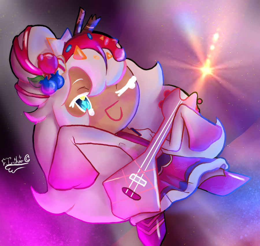 _Irihoo_'s tweet photo. Parfait cookie! I wasn't super happy with how it turned out, something felt off, but I can't pinpoint what it is so I'm leaving it be. #cookierunkingdom #parfaitcookie https://t.co/GOt3mqFrwv