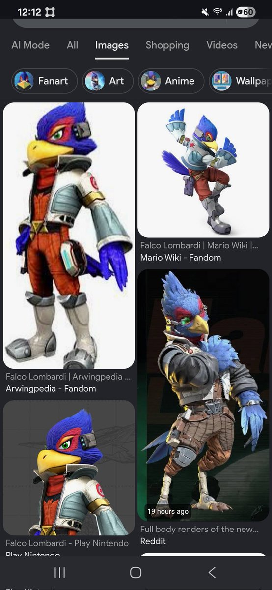 TheDrizzle0's tweet photo. I don't like the new Falco look https://t.co/RBCJATJw2P