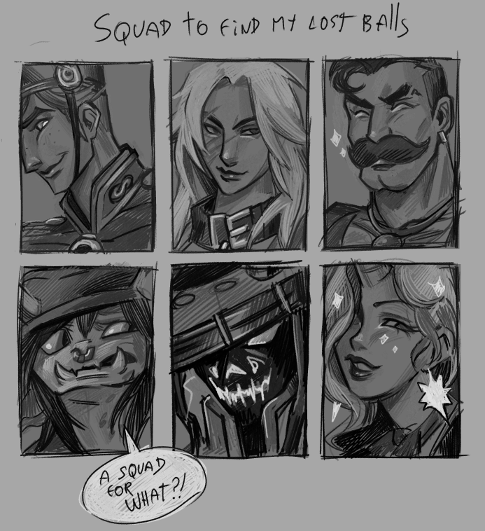 felt like sketching some sillies