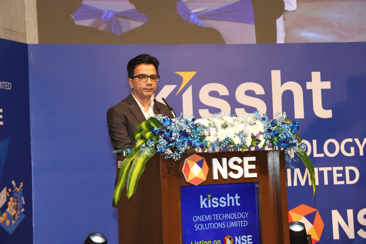 NSEIndia's tweet photo. Congratulations to Onemi Technology Solutions Limited on getting listed on NSE today.
Onemi Technology Solutions Limited is a technology-enabled lender primarily offering digital loans through its mobile application for various consumption and business needs. The company empowers online and offline merchants with seamless consumer credit solutions and EMI-based payments. The Public issue was of ~ INR 926cr.

#NSEIndia #listing #IPO #StockMarket #ShareMarket #OnemiTechnologySolutionsLimited @ashishchauhan

(1/2)