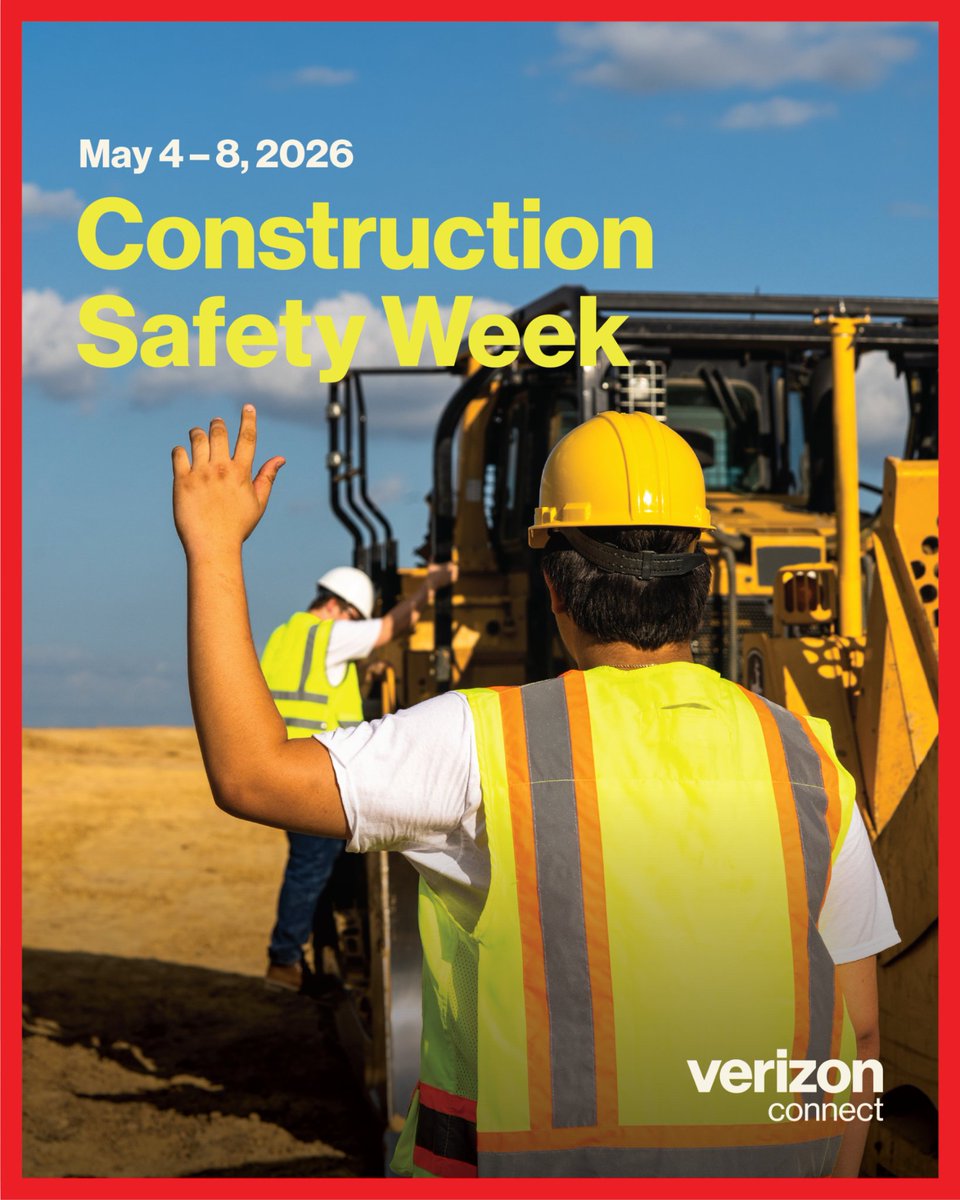 VerizonConnect's tweet photo. As we end Construction Safety Week, we are standing with the industry to recognize, respond and respect.

Explore fleet safety for construction assets and heavy equipment: https://t.co/tS53NRuHMB.

#VerizonConnect #FleetManagement #ConstructionSafety #AssetTracking #Construction https://t.co/KfQFDDzv16
