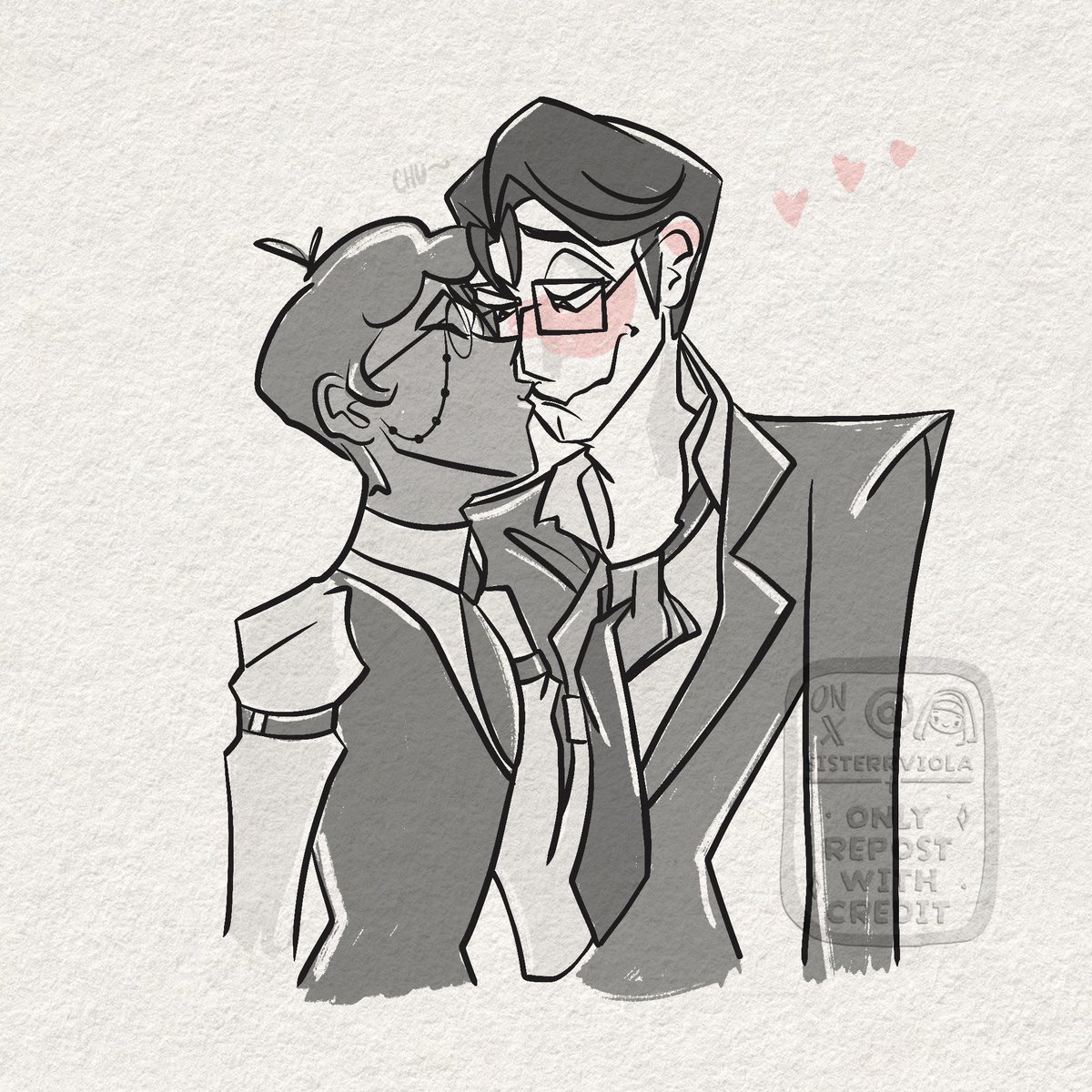 Tie🗣️ 
 
#murdermedia 
I HAVE NO IDEA WHY EVERYONE IS POSTING NECK TIE MURDER MEDIA BUT I GOT FOMO SO I WHIPPED THIS UP SPEEDY FAST😩( also iv never tried my take at the more ‘hazbin’ art style till now, it was fun!) #murdermedia #radiostatic #hazbinhotel #voxal