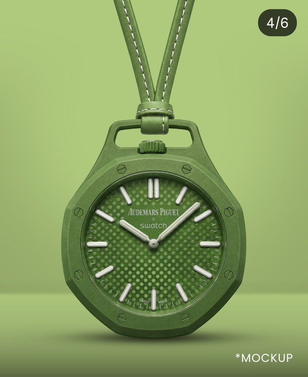 tamukun's tweet photo. 話題のコラボは、こうなるのかなぁ？？  #swatch  #AP  
 #audemarspiguet https://t.co/TkzIal906s