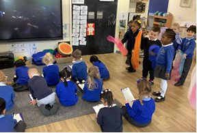 BWPrimary's tweet photo. Listening to Mozart Horn Concerto No. 4, nursery children were moving their body to the music and drawing to record fast and slow tempo. https://t.co/NZNEP7iQ03