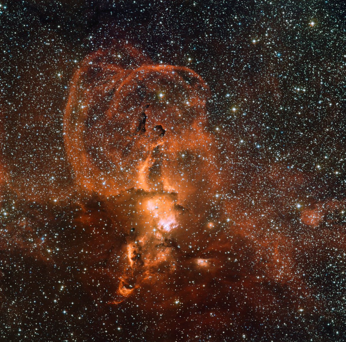 A wide field <a href="/ESO/">ESO</a> image of the star formation region NGC 3582.