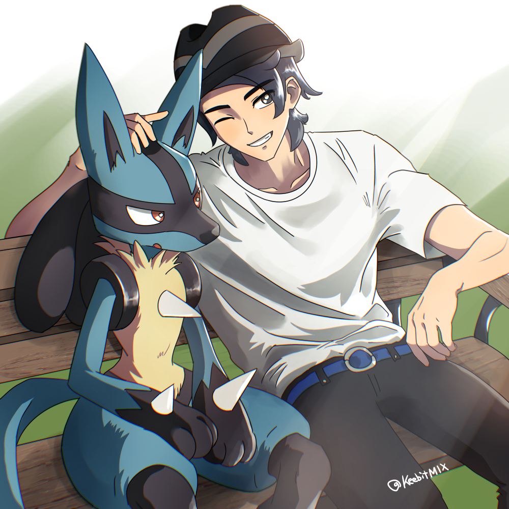 KeebitMIX's tweet photo. Paxton &amp; Lucario

#キョウヤ #ルカリオ #pkmnプラス https://t.co/v8dlDsMJQw