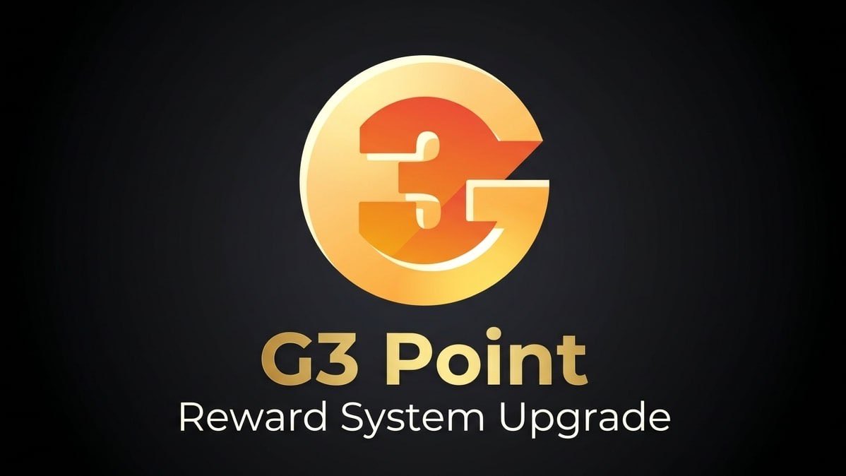 - Upgrade in progress -
Currently, G3 point is distributed unevenly after each ad watch. 

We are upgrading to a FIXED point reward system for better user experience.