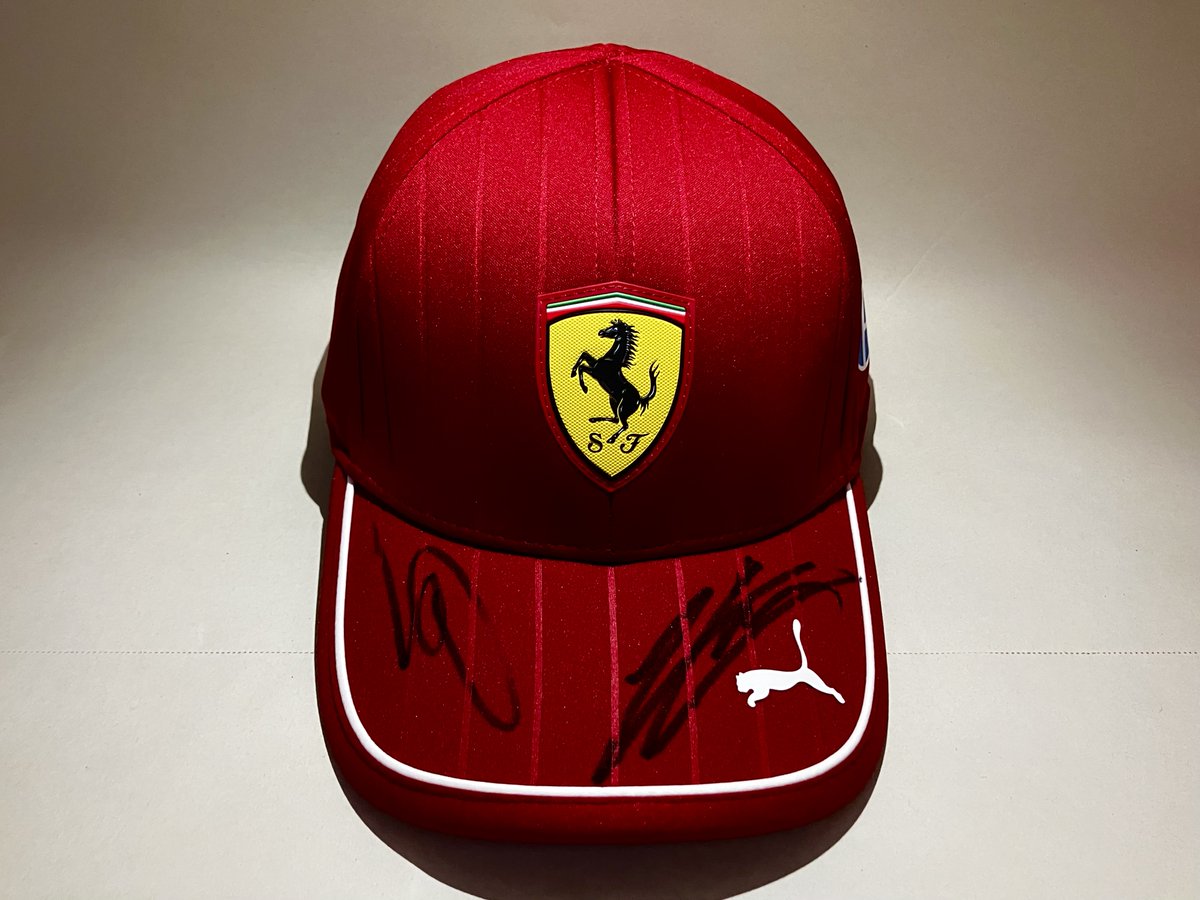 [値下げ] 直筆サイン入りキャップ ハミルトン＆ルクレール Ferrari F1史に刻まれる“共演” ――・・・ ハミルトン×ルクレール、2025年