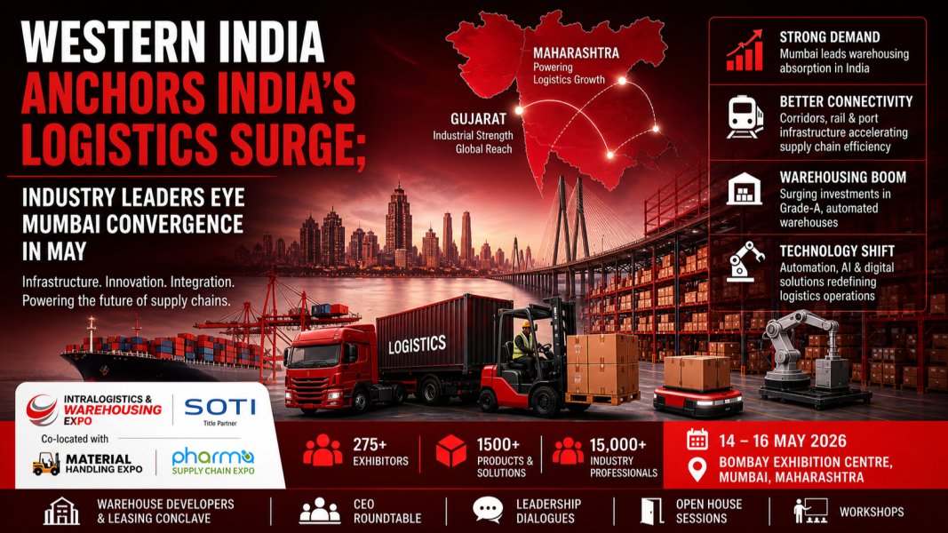 evventoz's tweet photo. 🚛 Western India is powering India’s logistics surge!

Join industry leaders in Mumbai for 3 days of innovation, warehousing, automation &amp; supply chain transformation. 📦⚡

📅 14–16 May 2026
📍 Bombay Exhibition Centre, Mumbai

#WorldThalassemiaDay   #WorldThalassemiaDay #mumbai https://t.co/om0FgLqcSd