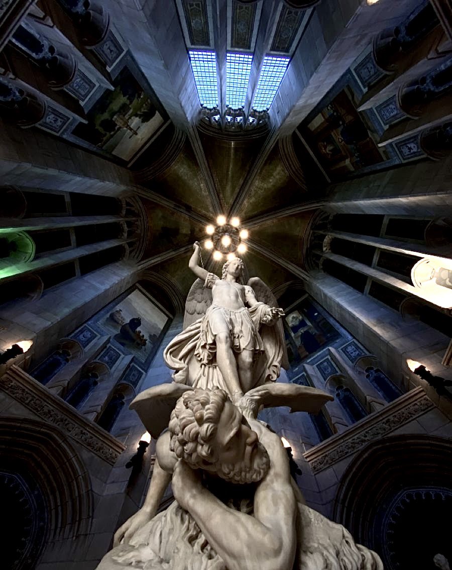 St. Michael Conquering Lucifer, Chevalier Scipione Tadolini 1869
