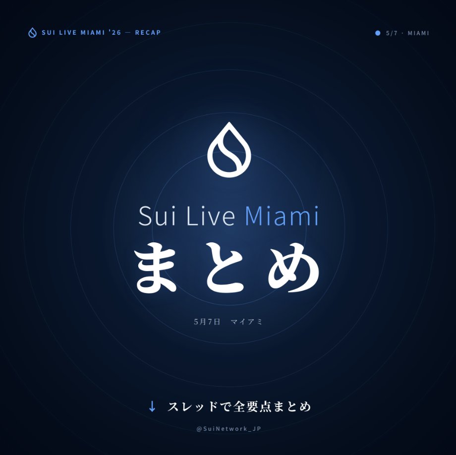 Sui Japan🇯🇵 (@SuiNetwork_JP) / Posts / X