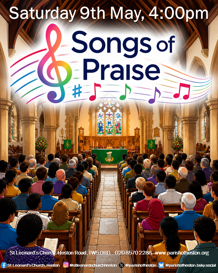 parishofheston's tweet photo. 🎶 Join us tomorrow (4:00pm) for an uplifting afternoon of worship, music, and community at Songs of Praise in the beautiful setting of St Leonard’s Church. Everyone is warmly welcome! 🎶
#SongsOfPraise #ChurchCommunity #WorshipTogether #Heston #LiveMusicEvent https://t.co/rXtOb698jg
