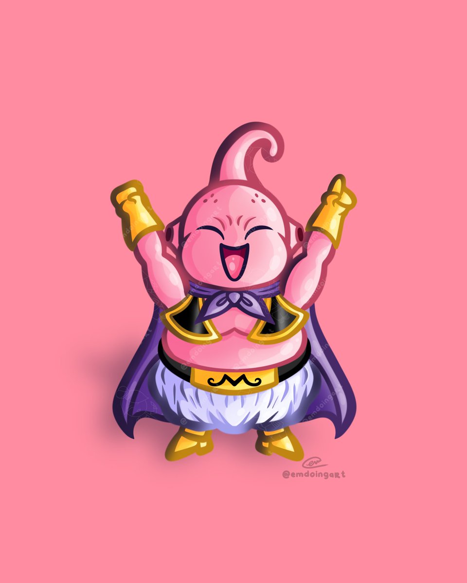 It’s Majin Buu’s birthday.  It only felt right to kick things off with him because I’ve got a few more DBZ fan art pieces dropping throughout the week. 👀

fun facts:
• buu was created by the wizard bibidi
• he’s millions of years old
• his body can stretch and regenerate