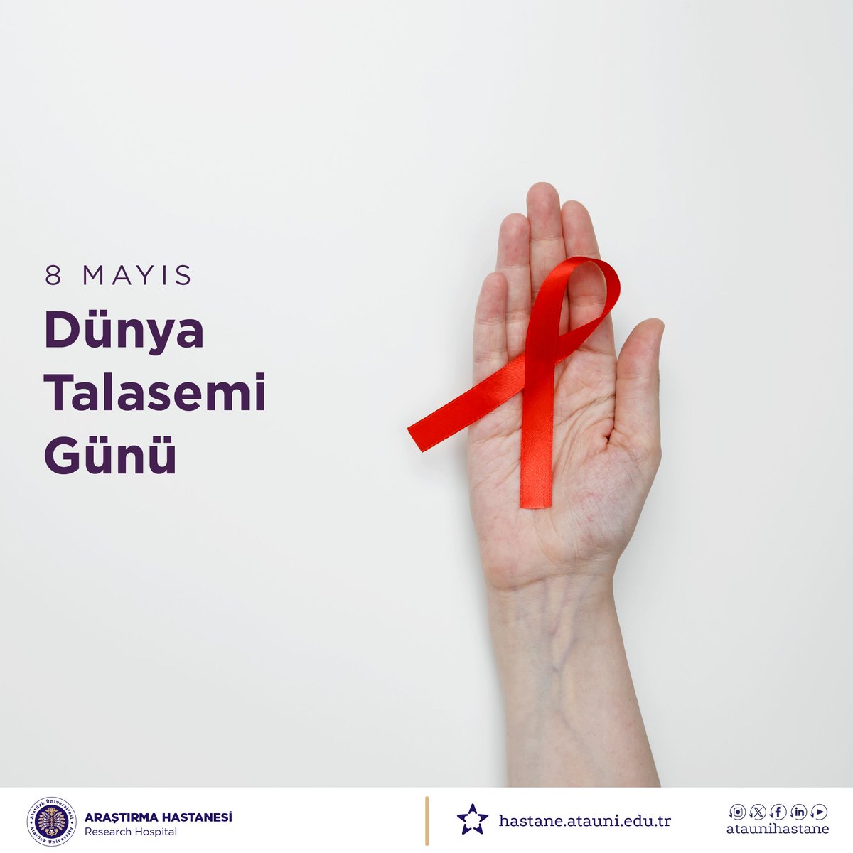 ataunihastane's tweet photo. Talasemi, erken tanı ve düzenli tedaviyle yönetilebilir bir hastalıktır. Hastalarımızın yaşam kalitesini artırmak ve toplumsal farkındalığı güçlendirmek için kesintisiz çalışıyoruz. Dünya Talasemi Günü'nde tüm talasemi hastalarını ve ailelerini sevgiyle selamlıyoruz.
@atauni1957 https://t.co/W3qNBJTcTo