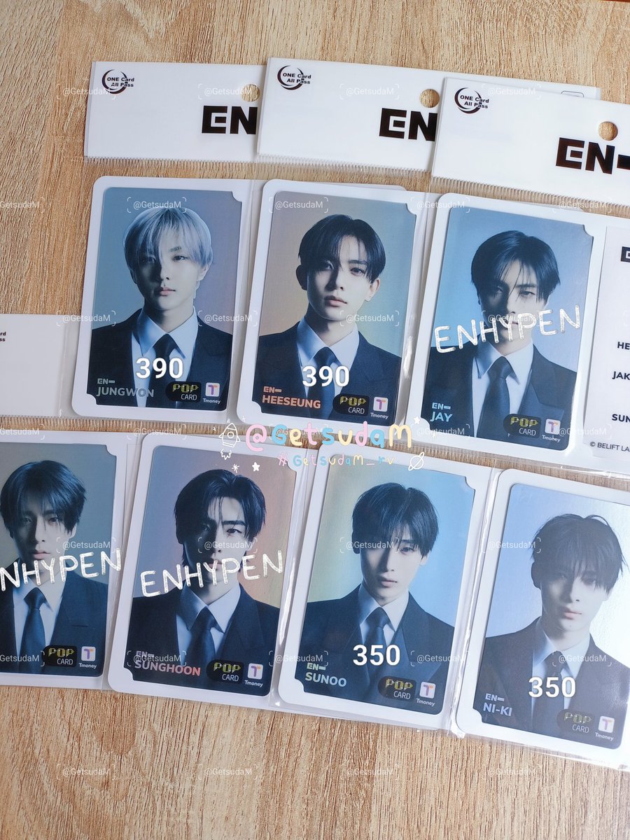 ˖  ࣪⊹𐙚  พร้อมส่งค่ะ  * ‧₊°

T money (ยังไม่แกะ)
✰ จองวอน/ ฮีซึง - 390
✰ ซอนอู/ นิกิ - 350

ราคารวมส่งแล้ว
(พื้นที่พิเศษ บวกเพิ่ม 20 บาท)
ทัก DM ดูเพิ่มเติมได้ค่ะ
#ตลาดนัดENHYPEN