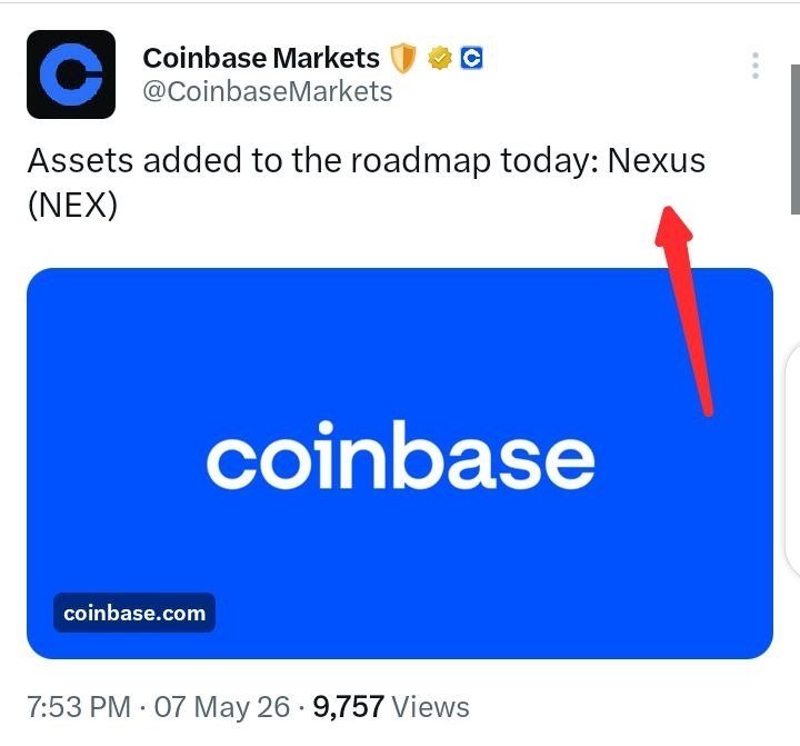 NituponB's tweet photo. @NexusLabs Listing Coinbase https://t.co/5ixswPBCmo