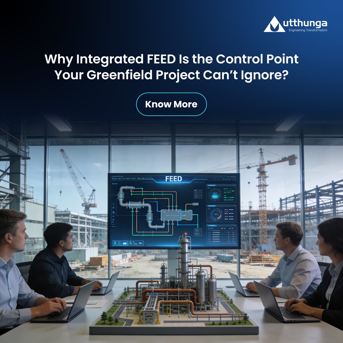 Utthunga's tweet photo. Without strong FEED, greenfield projects face scope creep, rising costs, and delayed timelines.

Integrated FEED brings control by aligning engineering, procurement, automation, cybersecurity, and commissioning from day one: https://t.co/LrBu0sI7JP
#Utthunga #FEED https://t.co/aYW6MTKBR0