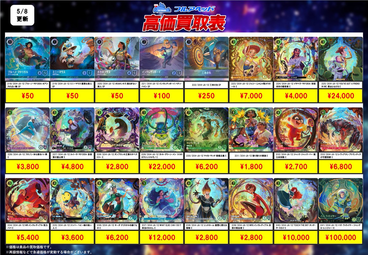 ━━━━━━━━━━ 最新弾買取情報 ②