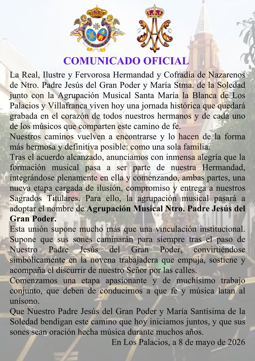 Hdad. del Gran Poder tweet media