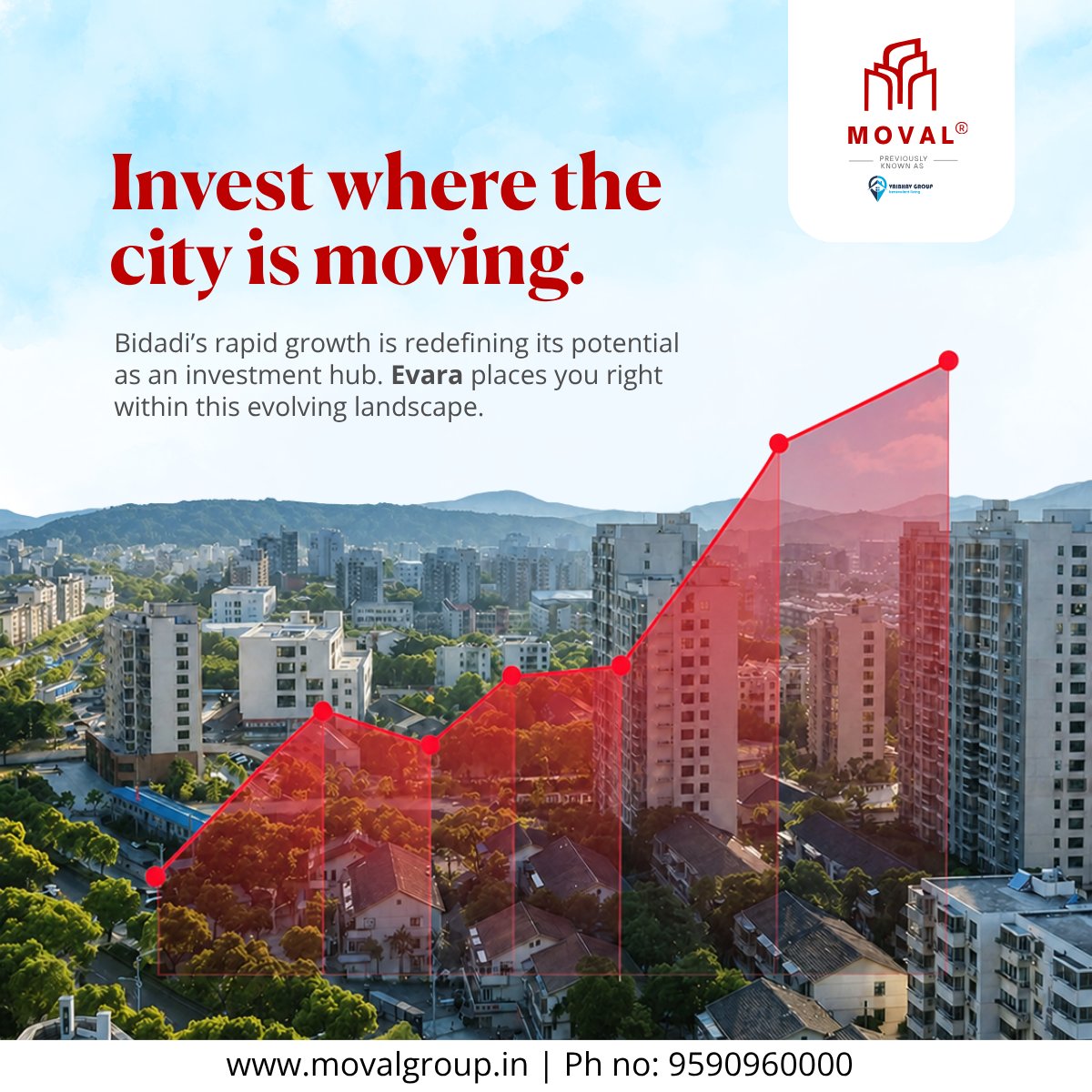 MovalGroup_'s tweet photo. They say all good things move ahead to evolve.

That's exactly what happened with Vaibhav Group evolving into Moval Group and the city's investment moving ahead to Bidadi.

Contact Moval Group today and secure your investment.✨ https://t.co/eL5OK7JvEY