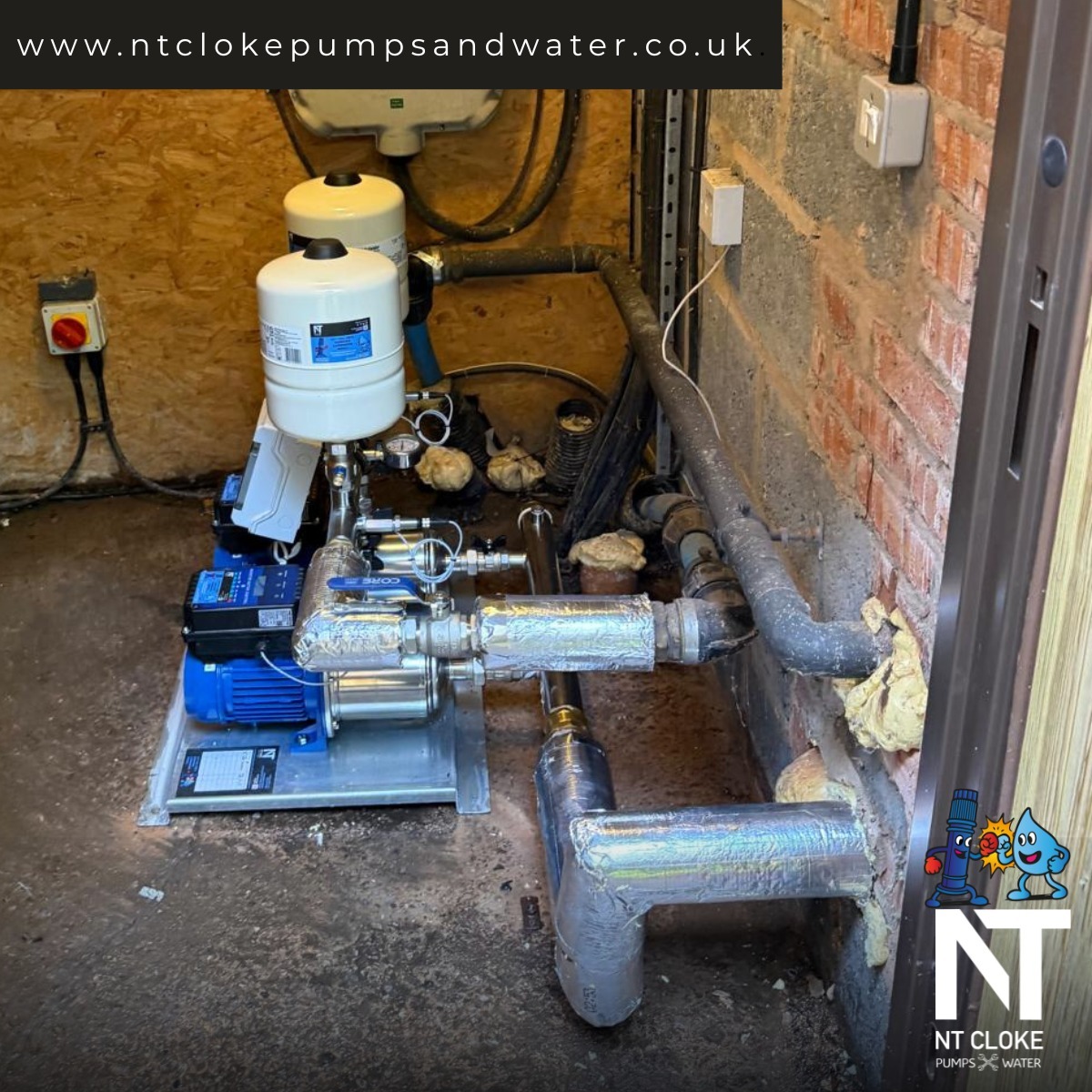 ntcloke's tweet photo. Knocking pipes? That’s usually a failing system 👇

✔️ Old pressure switch set removed
✔️ New inverter-driven booster installed
✔️ Smooth, quiet pressure restored

#BoosterUpgrade #WaterPressure #PumpEngineers #Birmingham #NTCloke https://t.co/Mmbzd8wie5