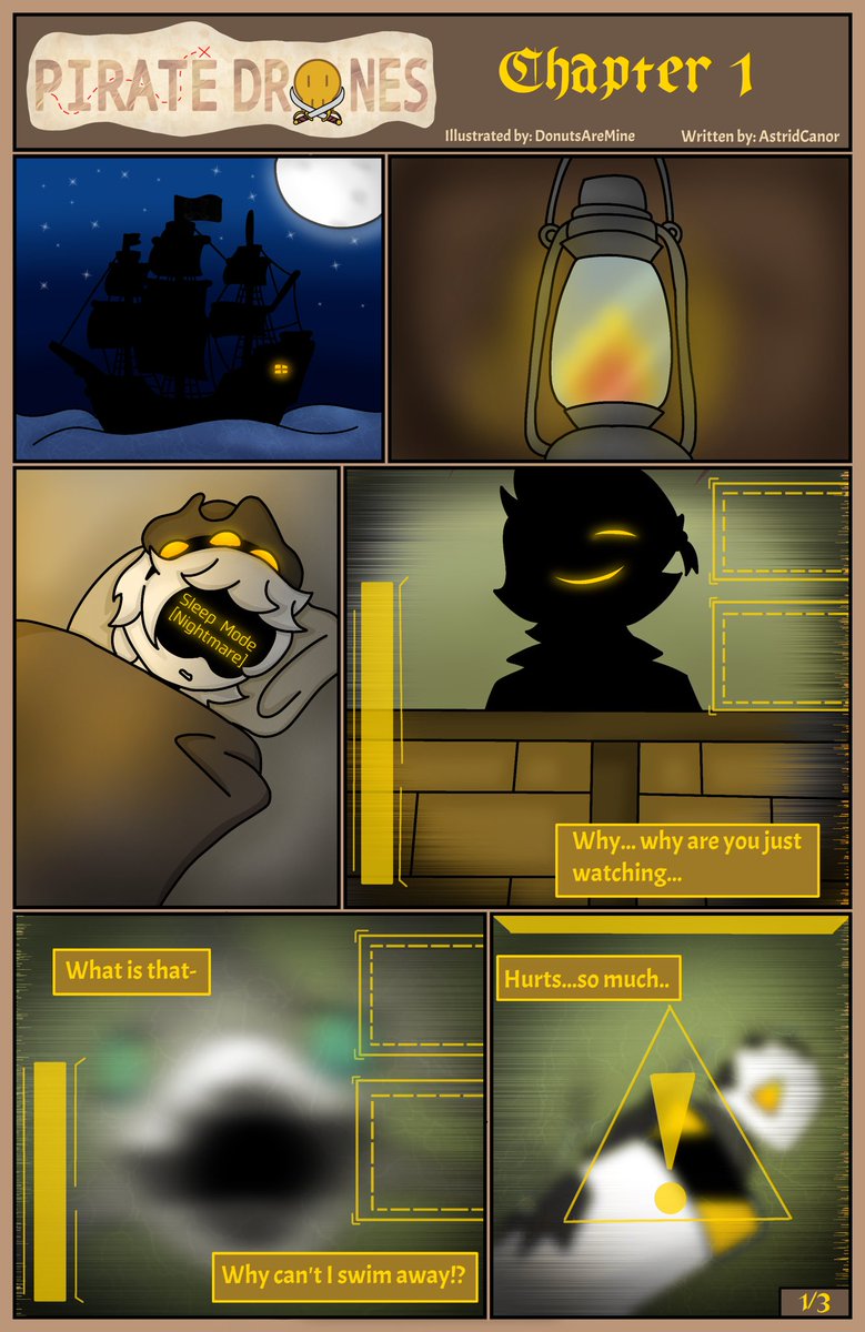 DonutsAreMine's tweet photo. MD AU comic
Pirate Drones Prologue + Chapter 1
Enjoy!
#murderdrones #mdpiratedrones #mdau #mdcomic #murderdronesart https://t.co/UtGYh6izGA