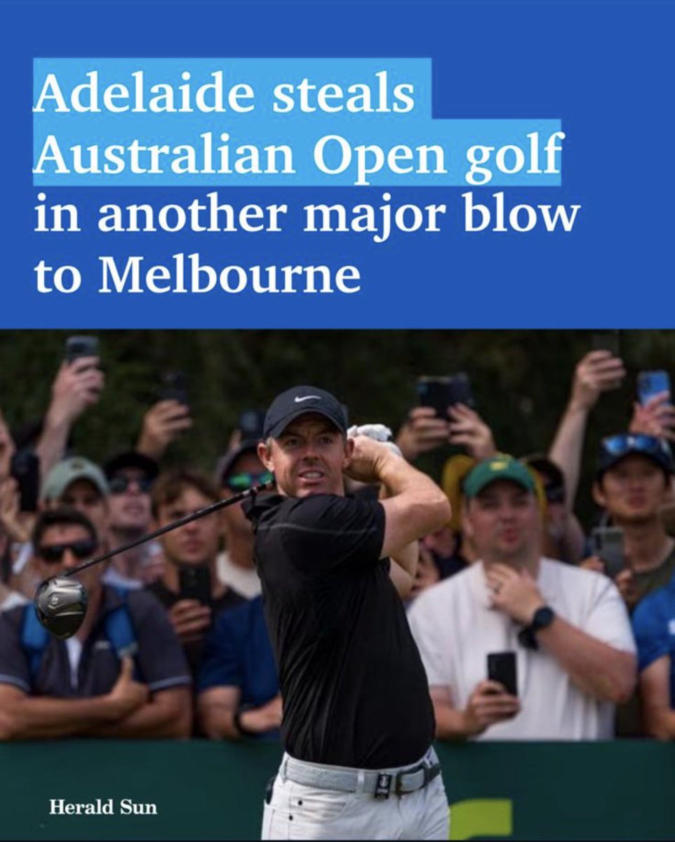SouthwickMP's tweet photo. Losing the Aus Open golf is a huge blow to Victoria’s reputation and visitor economy.

These major events drive tourism, support local jobs and showcase our state to a global audience. Yet under Labor, Victoria is watching iconic events slip away to interstate rivals.

#springst https://t.co/hAfthURH6L