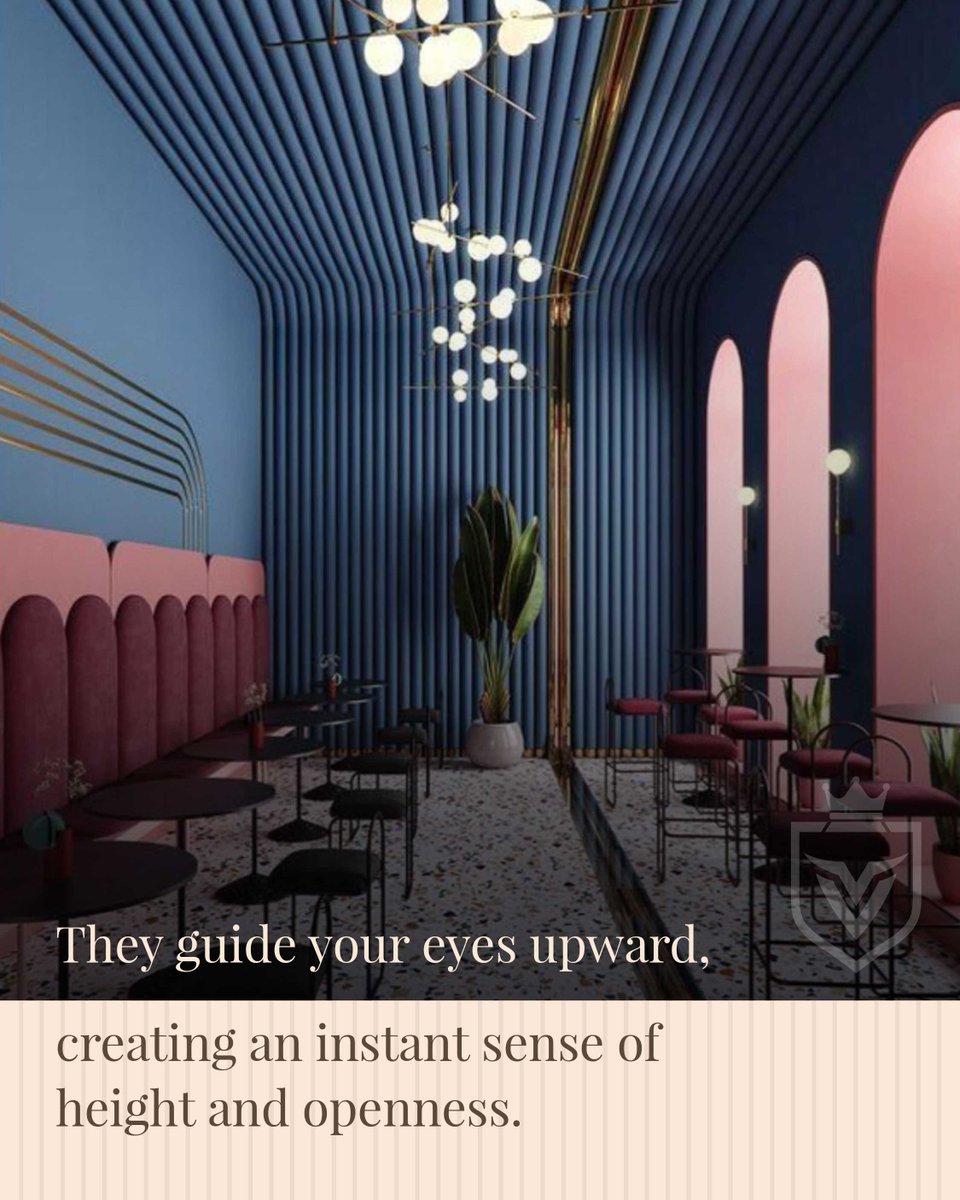 Vidveda_'s tweet photo. What feels like space isn’t always square footage.
Sometimes, it’s direction.
Vertical lines subtly shift perception, drawing the eye upward and making rooms feel taller, lighter, and more open.
A small design move that changes how a space is experienced.

#TRIVIATHURSDAY #design https://t.co/R3sJKXXJli