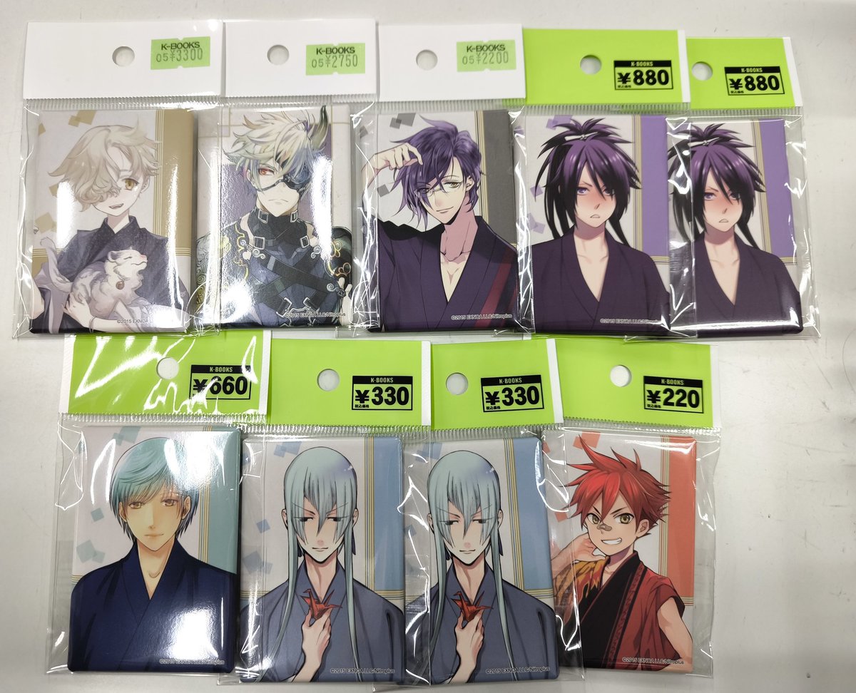 入荷情報】 刀剣乱舞 とうらぶ スクエア缶バッジ 通常絵 鬼丸国綱 軽装