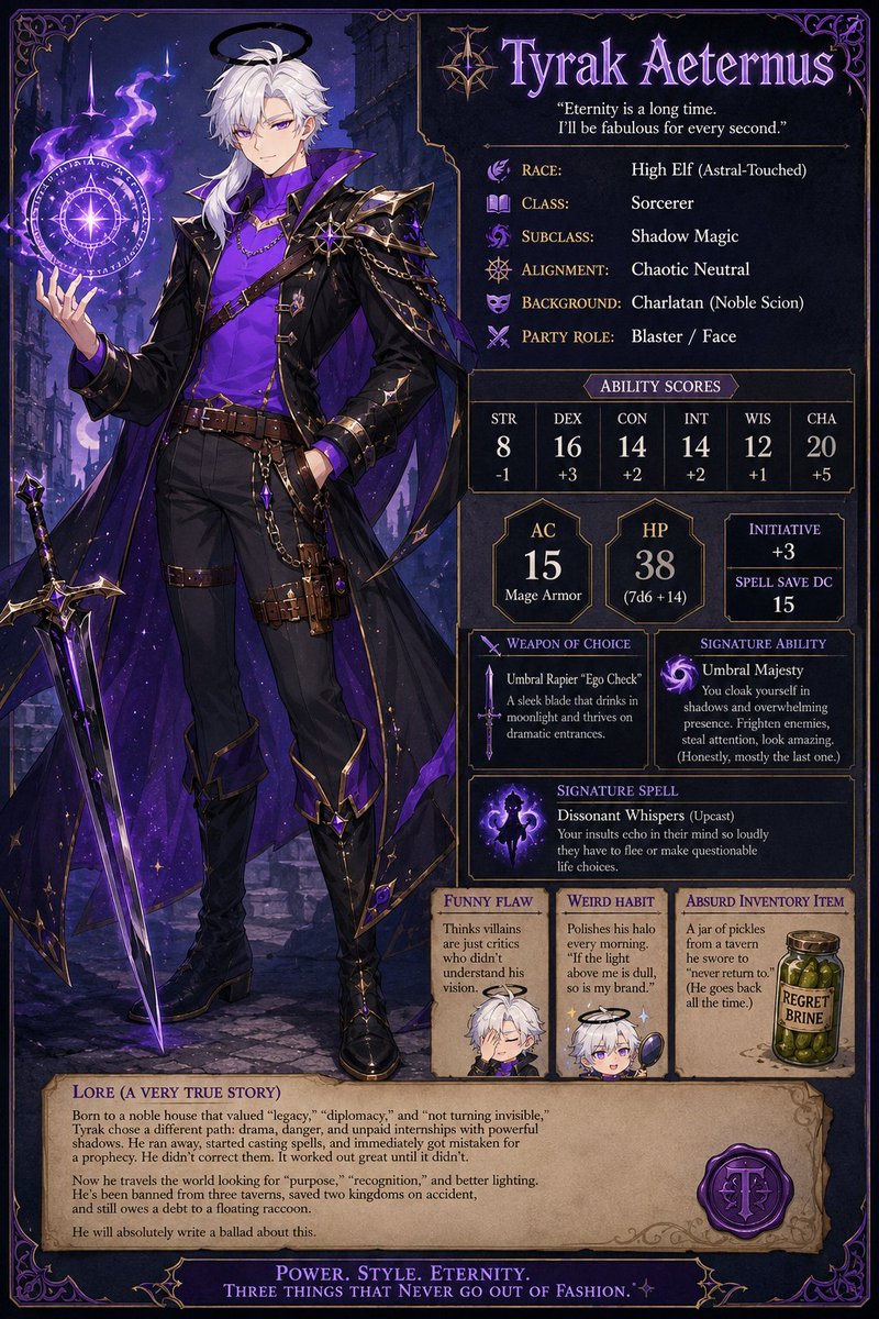 Tyrak Aeternus | ⛓️🎭 | Forgotten God VT tweet media