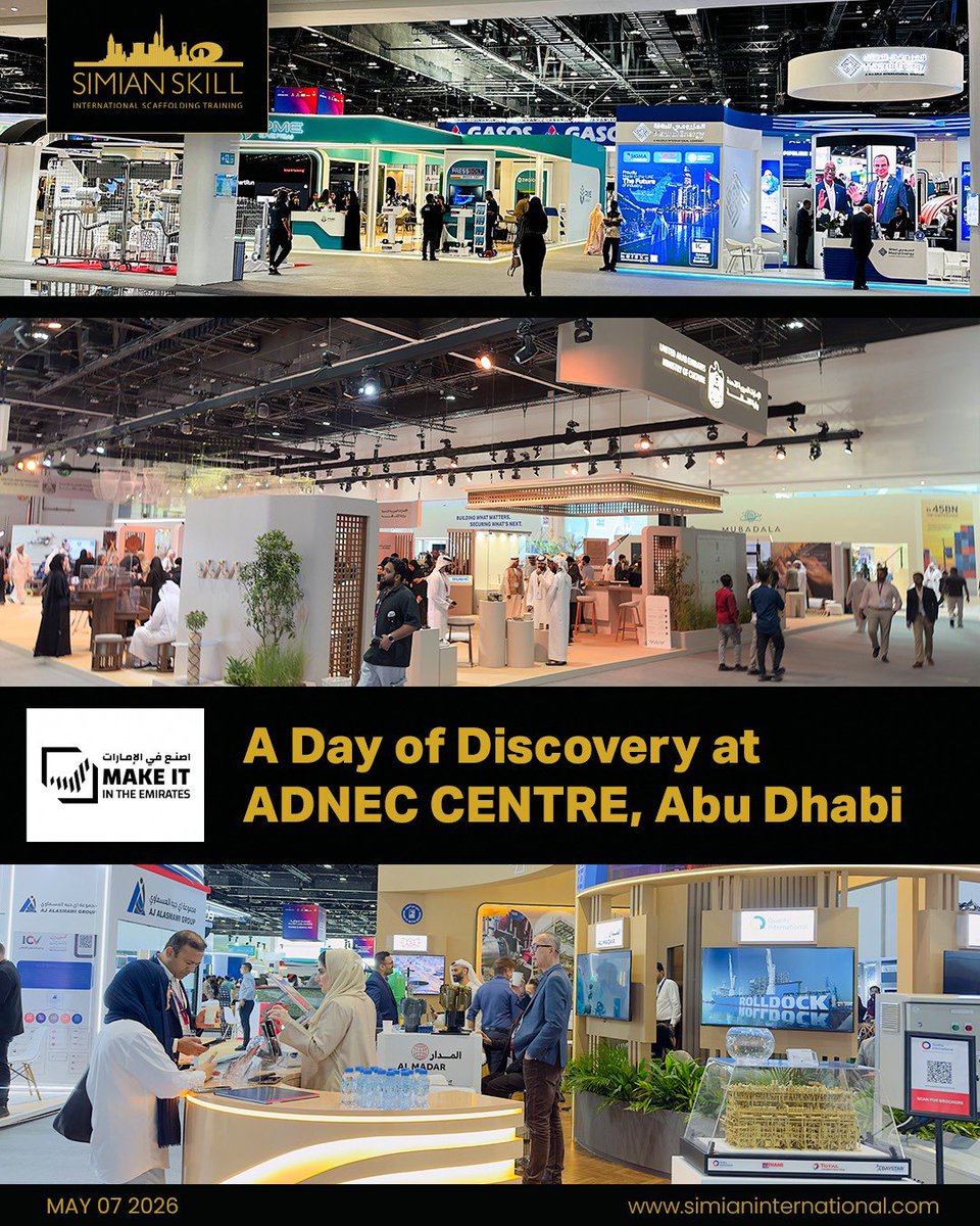 SimianGCC's tweet photo. A fantastic experience at the ADNEC Centre, #abudhabi!

#MakeItInTheEmirates was a great event for uncovering fresh opportunities and strengthening professional ties.

#thinksafetythinksimian #SimianInternational #ADNEC #events #abudhabi #professional #gathering #uae https://t.co/D4HAgLr5L8