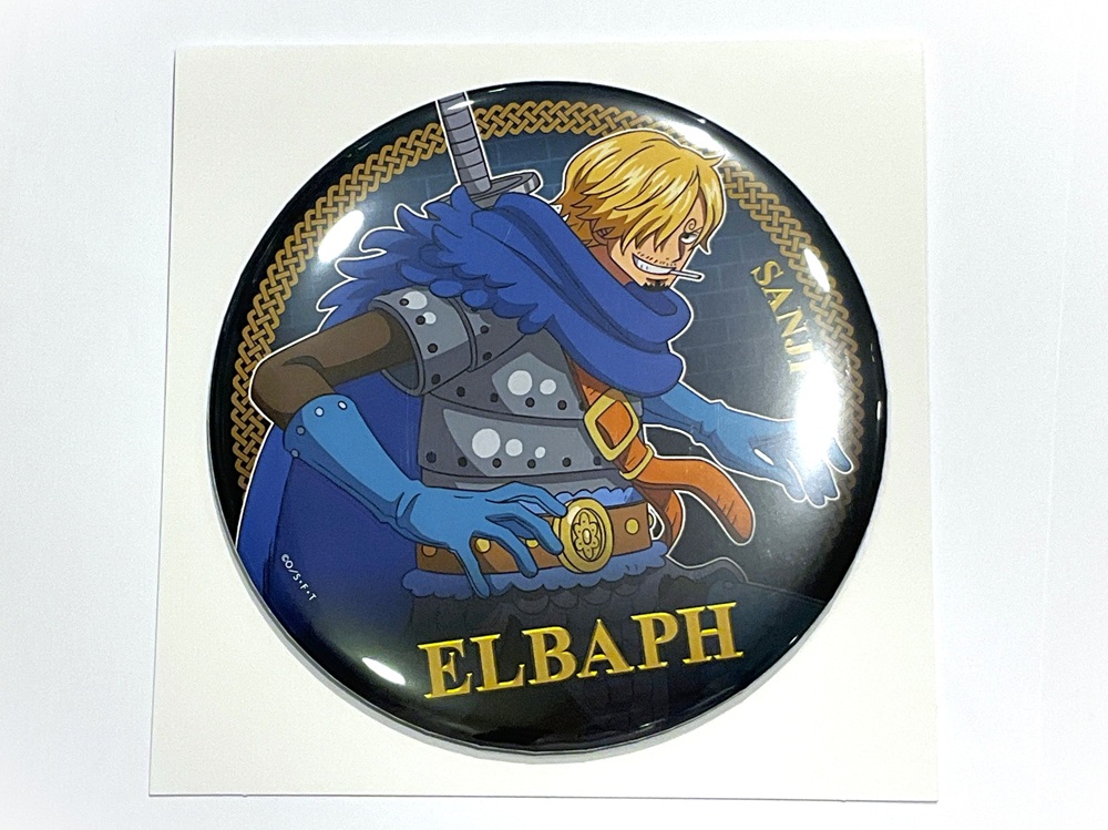 麦わらストア限定】 ELBAPH ビッグ缶バッジ ゾロ/サンジ 各1,100円