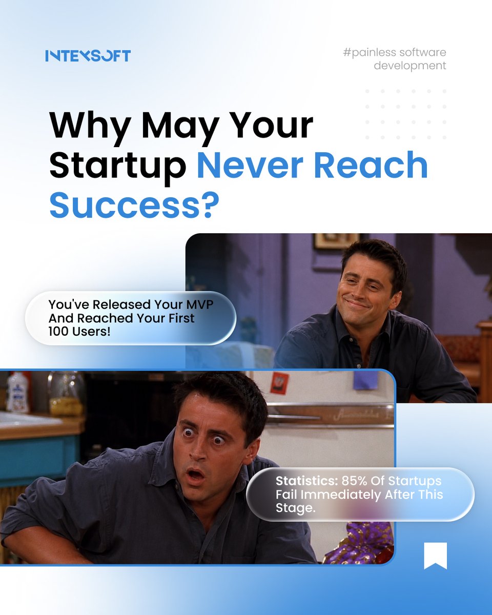 intexsoft's tweet photo. 🚀 You launched an MVP. Users signed up. Then growth stalled.
That stage has a name: Traction Gap, where 80–85% of startups fail. 📉
More features won’t fix it.
More ads won’t fix it.
Scalable product architecture, real metrics, retention, and the right team will.
#Startups #MVP https://t.co/SECfsvfxx1