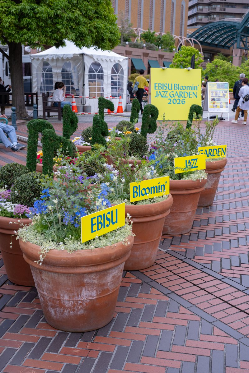 EbisuJazzGarden's tweet photo. ◤EBJG 本日からスタート!◢

3回目の開催となる今年のテーマは「MUSIC×BEER×FOOD×GREEN」🍺🎶🌿

本日5/8(金)から3日間にわたり、恵比寿ガーデンプレイス全域で開催！

多彩なライブパフォーマンスとグルメを、都会のピクニック気分でぜひお楽しみください🌈

https://t.co/8zZFpkykv6 https://t.co/TBBrmDnn8S