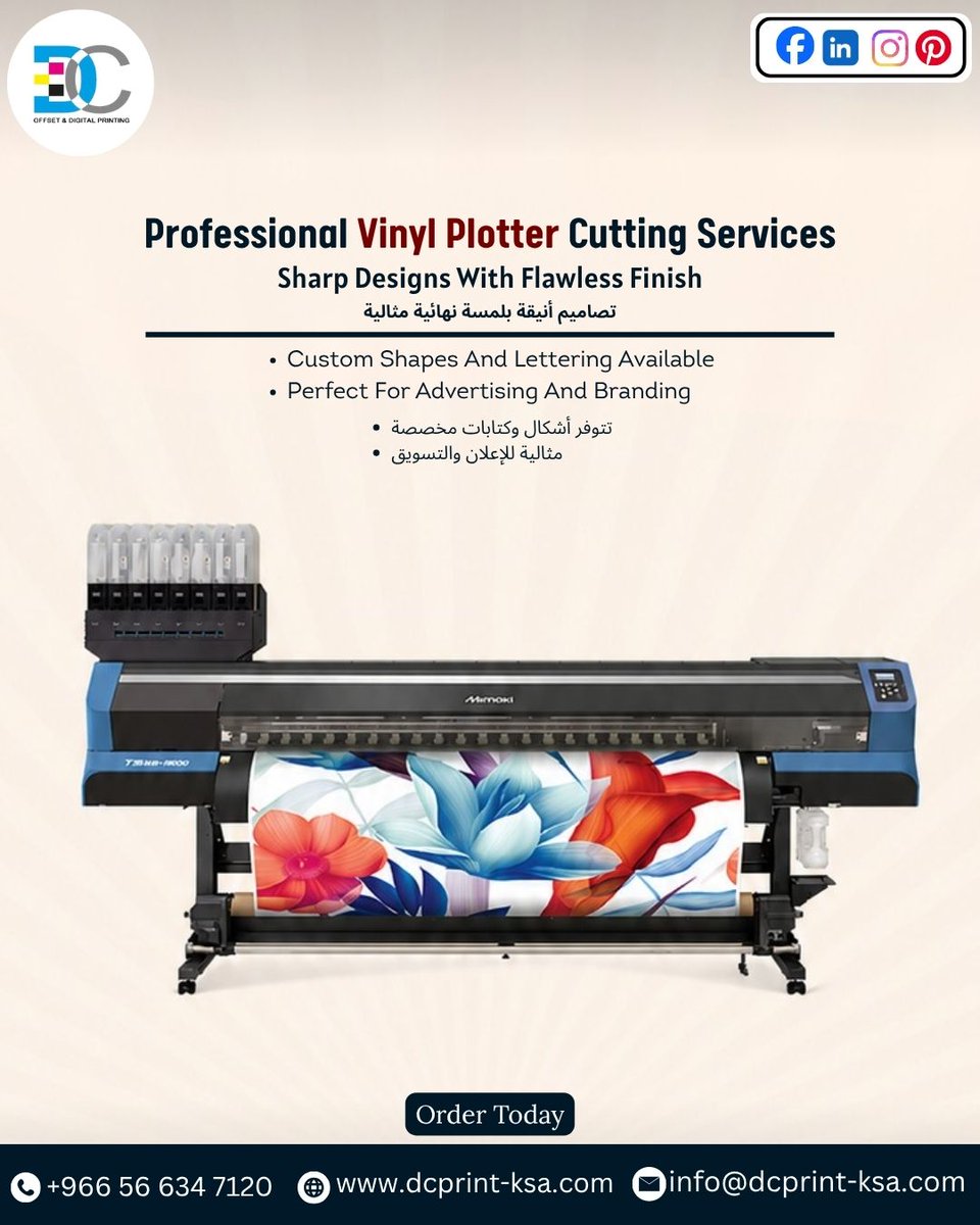 DC__print's tweet photo. Flawless Vinyl Cutting For Stunning Visual Impact

Professional Vinyl Plotter Cutting Services offer high-precision cutting for sharp designs, custom shapes, and lettering with a flawless finish. 
🌐 https://t.co/he13ulqwJi

#VinylCutting #DesignServices #PlotterCutting https://t.co/es6GF3vRiD