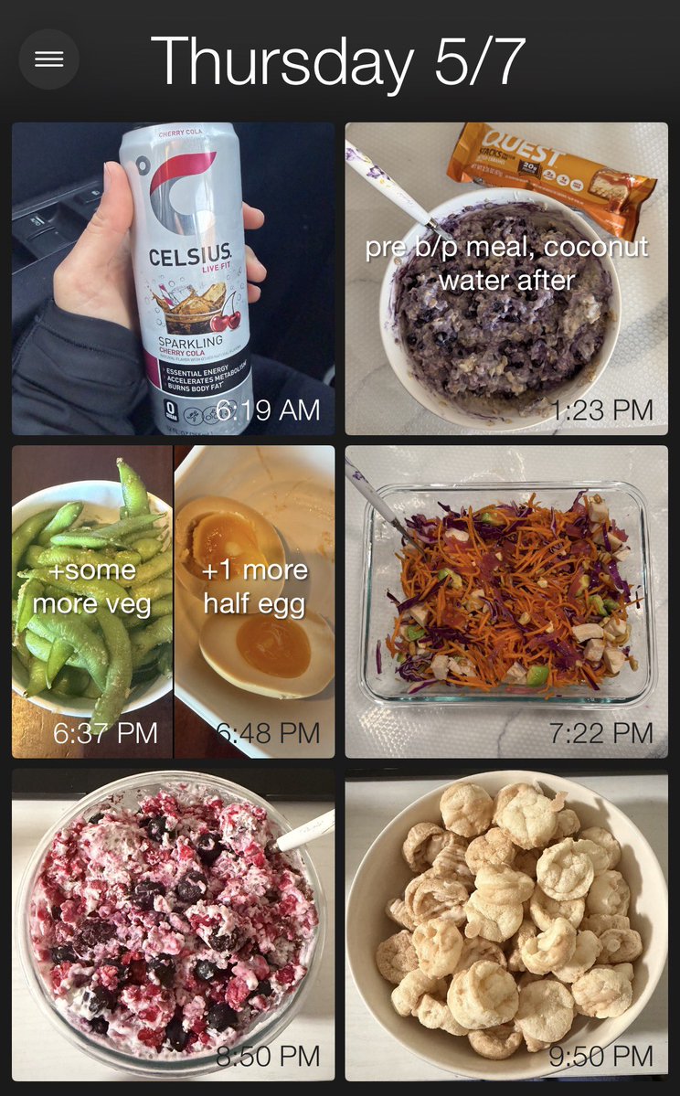 wieiad b/p x2. tdee 2000 cal. 8.1k steps

i think im getting sick😭my nose and throat are all gross and i feel like shit