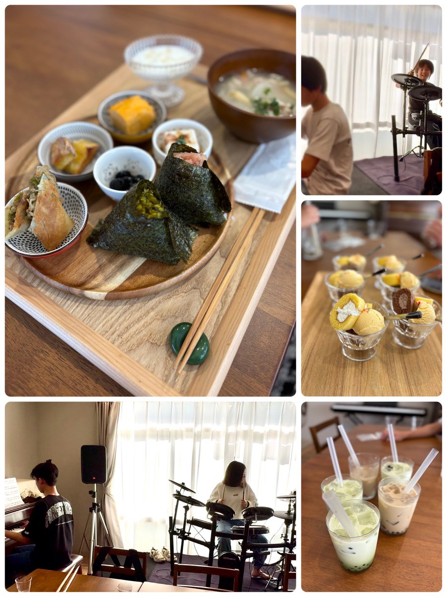 A7m9pXvUeCLnJyF's tweet photo. GWは友人の経営するカフェへ🍙
キッズドラマーの姉弟が
何でも叩いてくれる😳
#Again も初見で演奏してくれました✨
やっぱりドラム🥁カッコいい〜💖

最終日は家族で
明石へ🚗
🐙美味しかった😋

今日は久しぶりに1人時間🫖🍰
束の間の癒しでした☺️

#ツナグネカフェ 
#sakuyuidrum https://t.co/M7MHliYN89