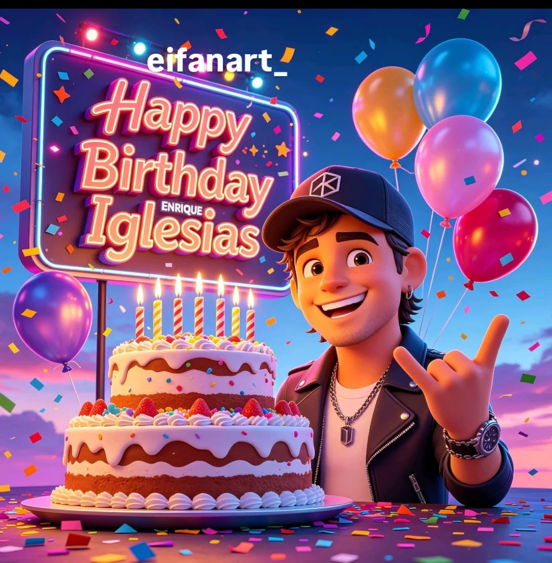 EIUPDATES_'s tweet photo. @enriqueiglesias With your music and your smile, you make us believe that everything is magical. Thank you for all your beautiful songs and for letting us enjoy your voice at every concert. We love showering you with gifts today on your special day. We love you with all our heart https://t.co/DV89OqhgIc