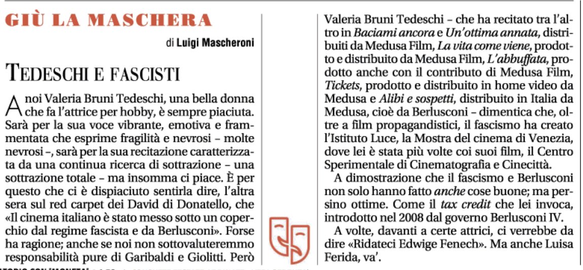 Dedicato a Valeria Bruni Tedeschi