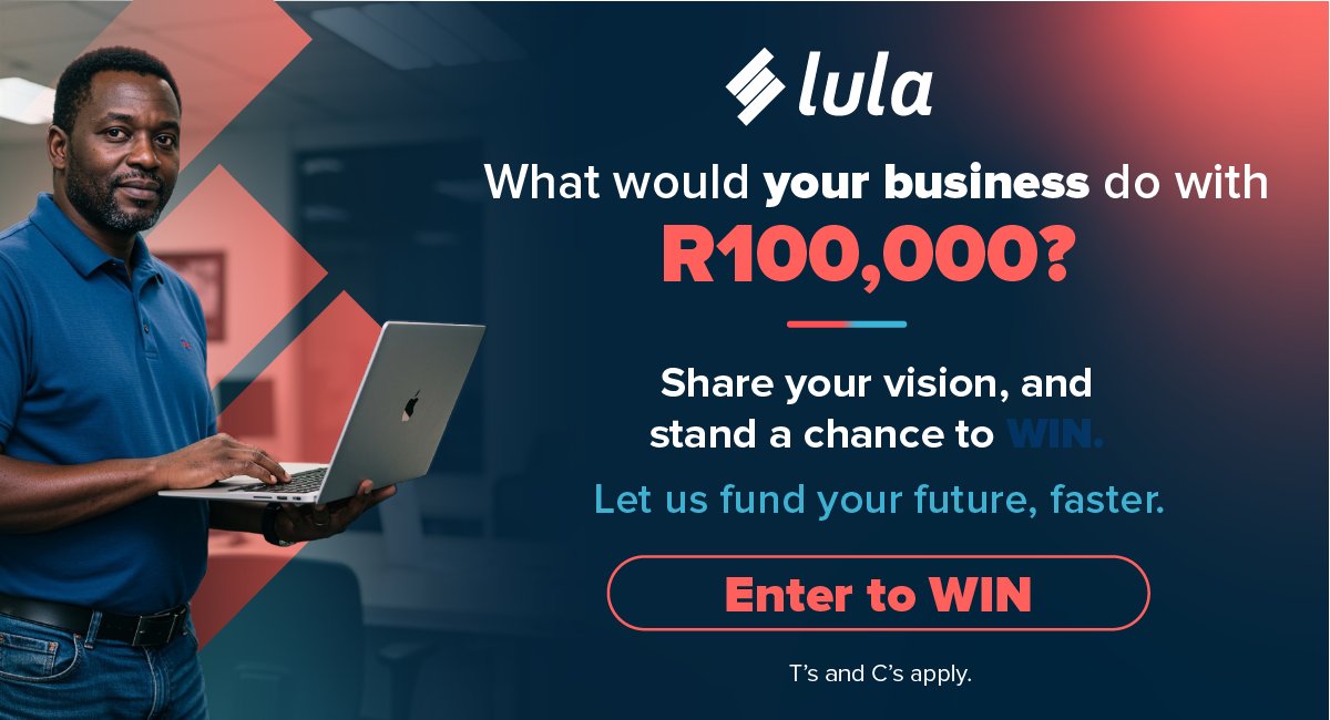 KFMza's tweet photo. If you had R100 000 for your business right now, what would you do?

Lula is giving you the chance to win big &amp; back your business dreams with a share of R130 000 on #TheFlashDrive with Carl Wastie.

Find out how on Primedia+: https://t.co/GJJlf1EnOx

#winwithlula https://t.co/w4pHwAkTAy
