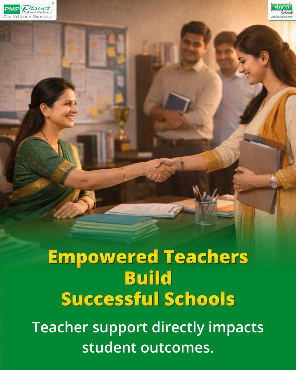 PmPublishers's tweet photo. 𝗦𝘁𝗿𝗼𝗻𝗴 𝘀𝗰𝗵𝗼𝗼𝗹𝘀 𝗮𝗿𝗲 𝗯𝘂𝗶𝗹𝘁 𝗯𝘆 𝗲𝗺𝗽𝗼𝘄𝗲𝗿𝗲𝗱 𝗲𝗱𝘂𝗰𝗮𝘁𝗼𝗿𝘀.

When teachers receive the right support, resources, and guidance, classrooms become more engaging, learning becomes more effective, and student success follows naturally. #pmpublishers #PMP https://t.co/OwYvW7tC8i