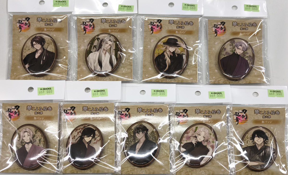 入荷情報】 刀剣乱舞 とうらぶ 華こよみ絵巻 缶バッジ 後家兼光 姫鶴
