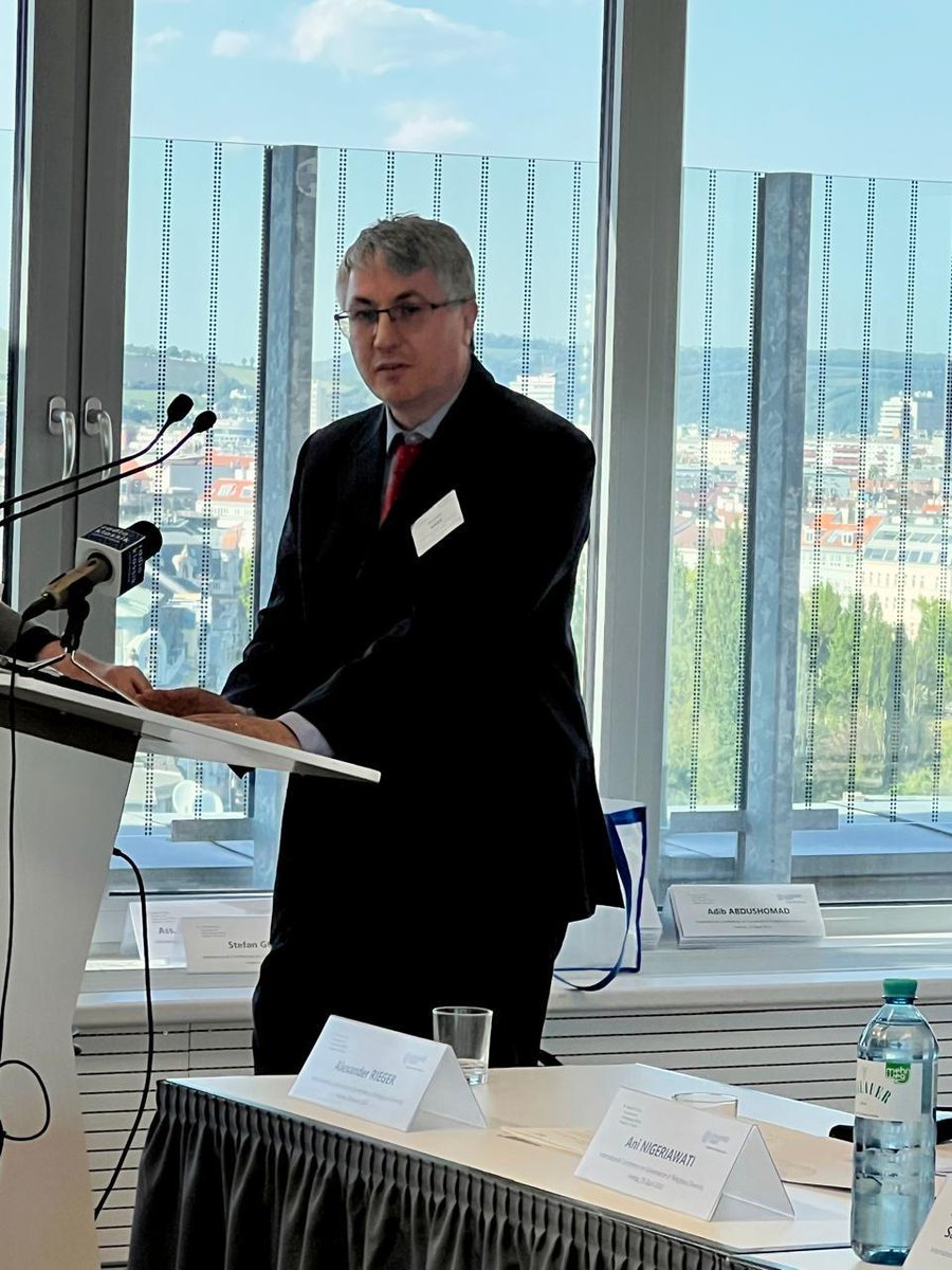 AustriainID's tweet photo. Continuing in Vienna on 29 April 2026, the “International Conference on Governance of Religious Diversity,” jointly organized by the @univienna &amp; @MFA_Austria, brought together participants from Austria, Indonesia, the Holy See, KAICIID, &amp; ASEAN missions in Vienna. 🤝 https://t.co/5AJ0vH6rnQ