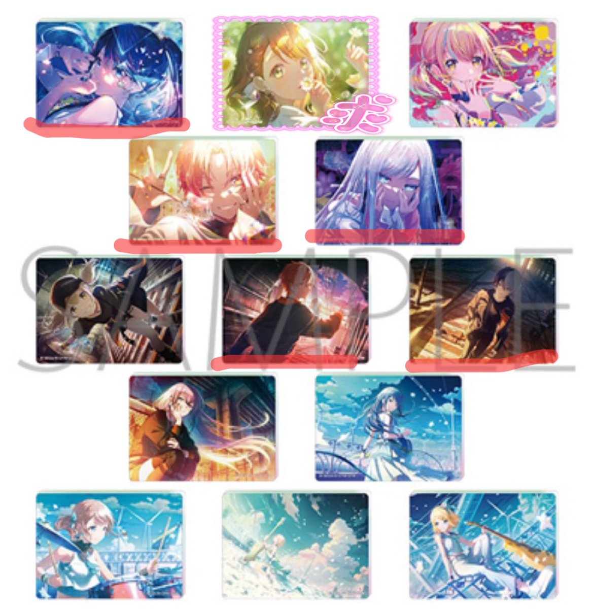 rrrrr_pip's tweet photo. 【交換 譲渡】プロセカ ノーブルアート vol.74

譲＊一歌、こはね、司、奏、彰人、冬弥、ルカ、穂波、志歩、リン

求＊定価+送料または同種みのり

1BOX予約予定
赤線は同数〜抱き合わせ可能な方優先(一部抱き合わせ必須)

お返事にはお時間頂きます
検索からでもお気軽にお声掛けください https://t.co/XymwUzT89D