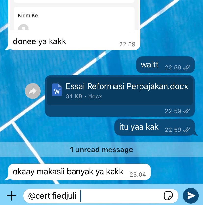 juli ⭐️ (24 jam) joki tugas hukum tweet media